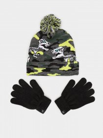 Шапка/рукавички Skechers Dino Lightup Hat and Gloves Set модель SBK6047MUL Фото