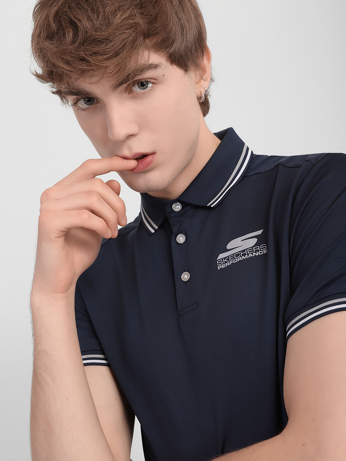 Поло Skechers Balance Golf Wicking модель M01TO38 NVY Фото