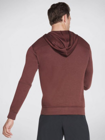 Худи Skechers Apparel GOknit Pique Full Zip модель M3JA154 DKBR Фото