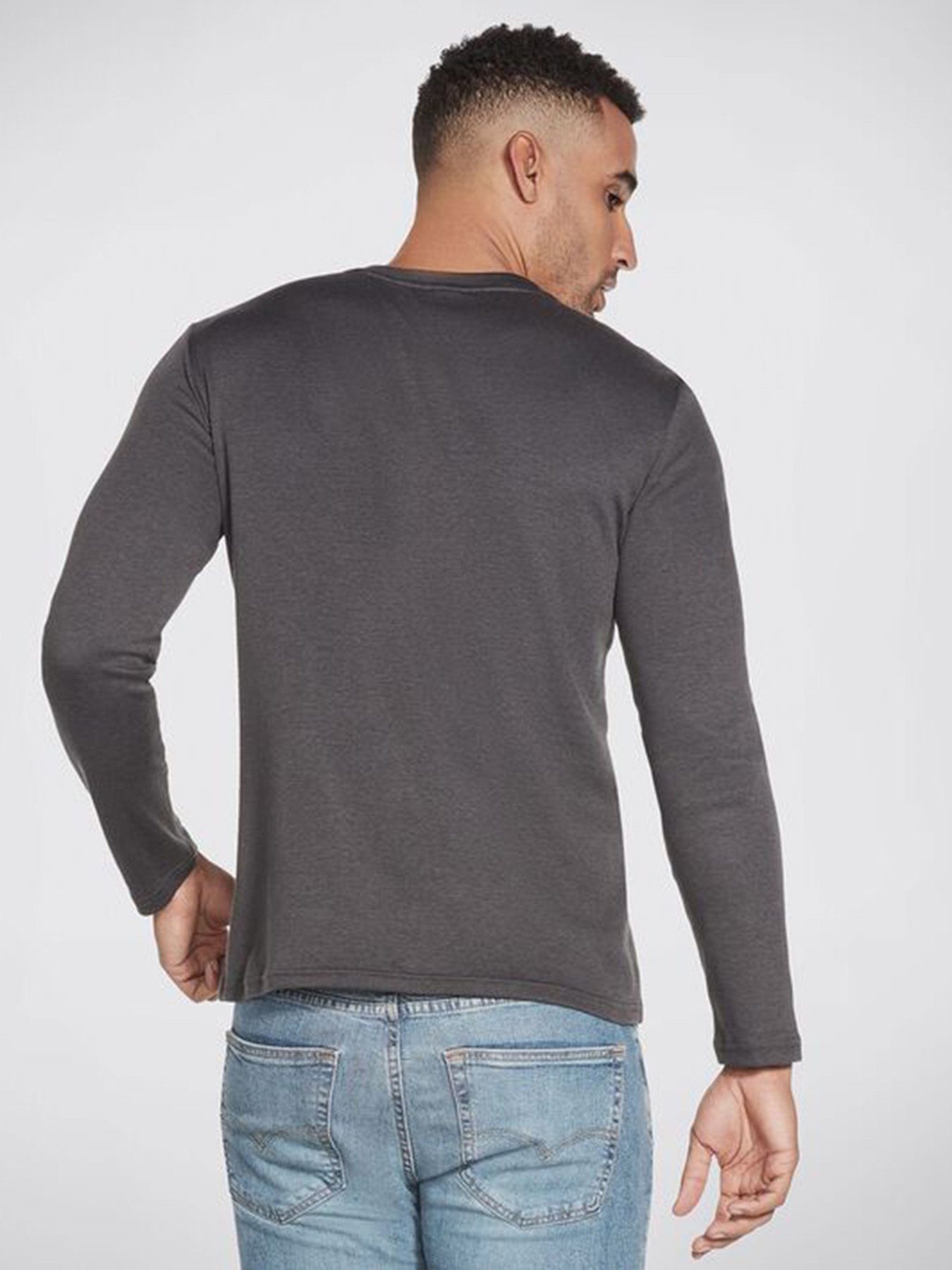 Лонгслив Skechers Apparel GOknit Pique Henley модель M3LT159 CHAR Фото