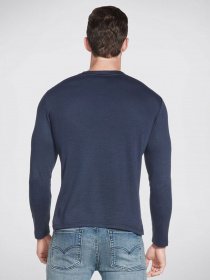 Лонгслив Skechers Apparel GOknit Pique Henley модель M3LT159 NVY Фото
