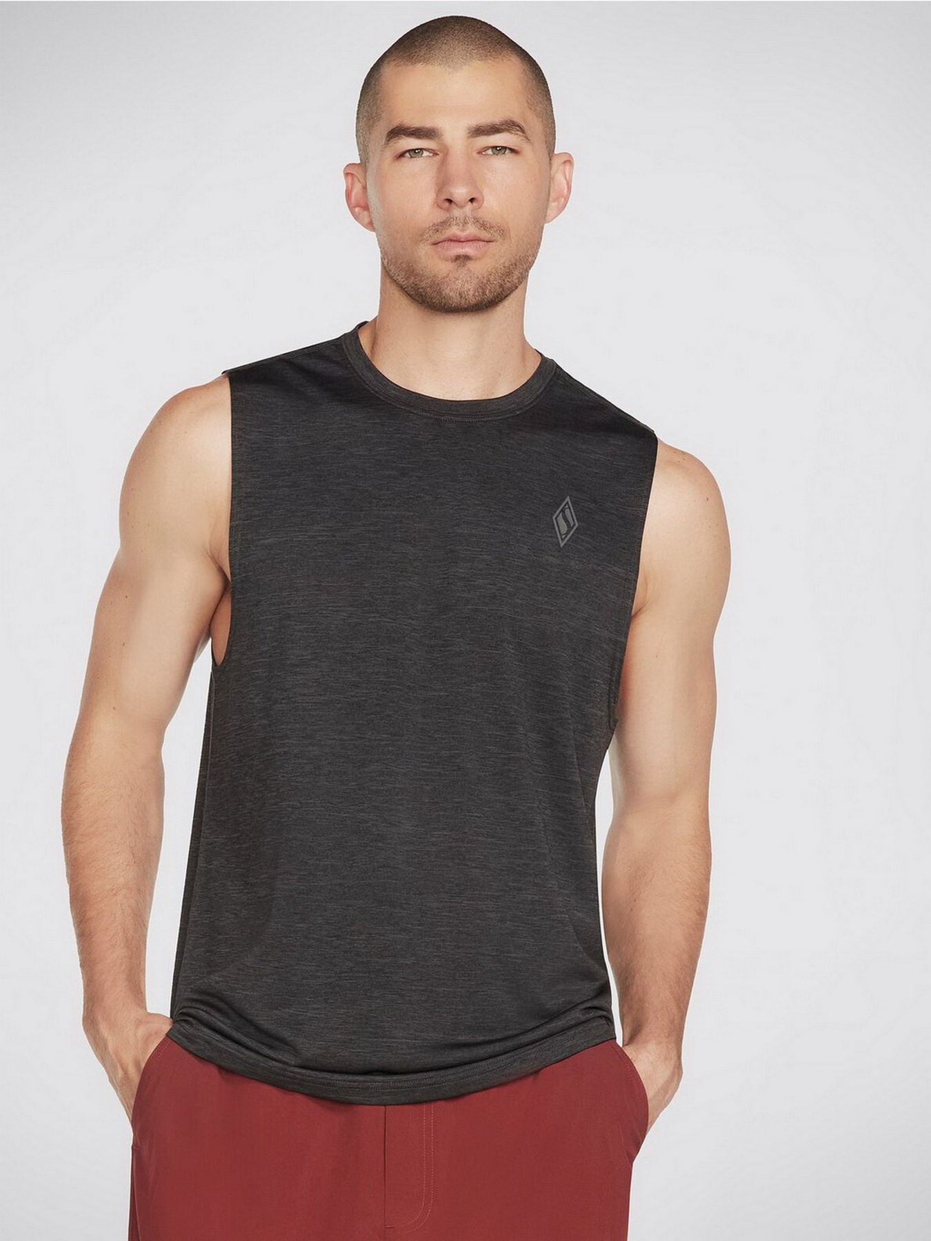 Спортивная майка Skechers On the Road Muscle Tank модель M2TT25 BKCC Фото