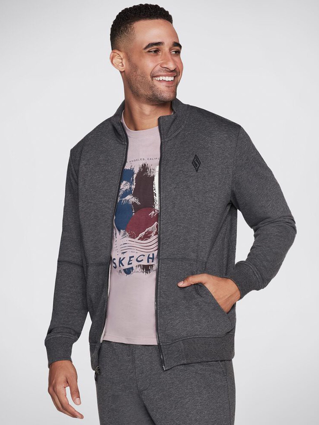 Кофта Skechers The Hoodless GOwalk Everywhere модель M3JA195 CHAR Фото