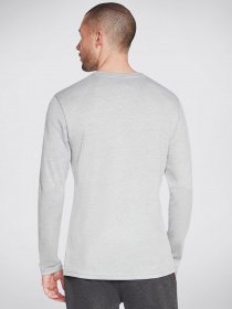 Лонгслив Skechers Apparel GOknit Pique Henley модель M3LT159 LTGY Фото