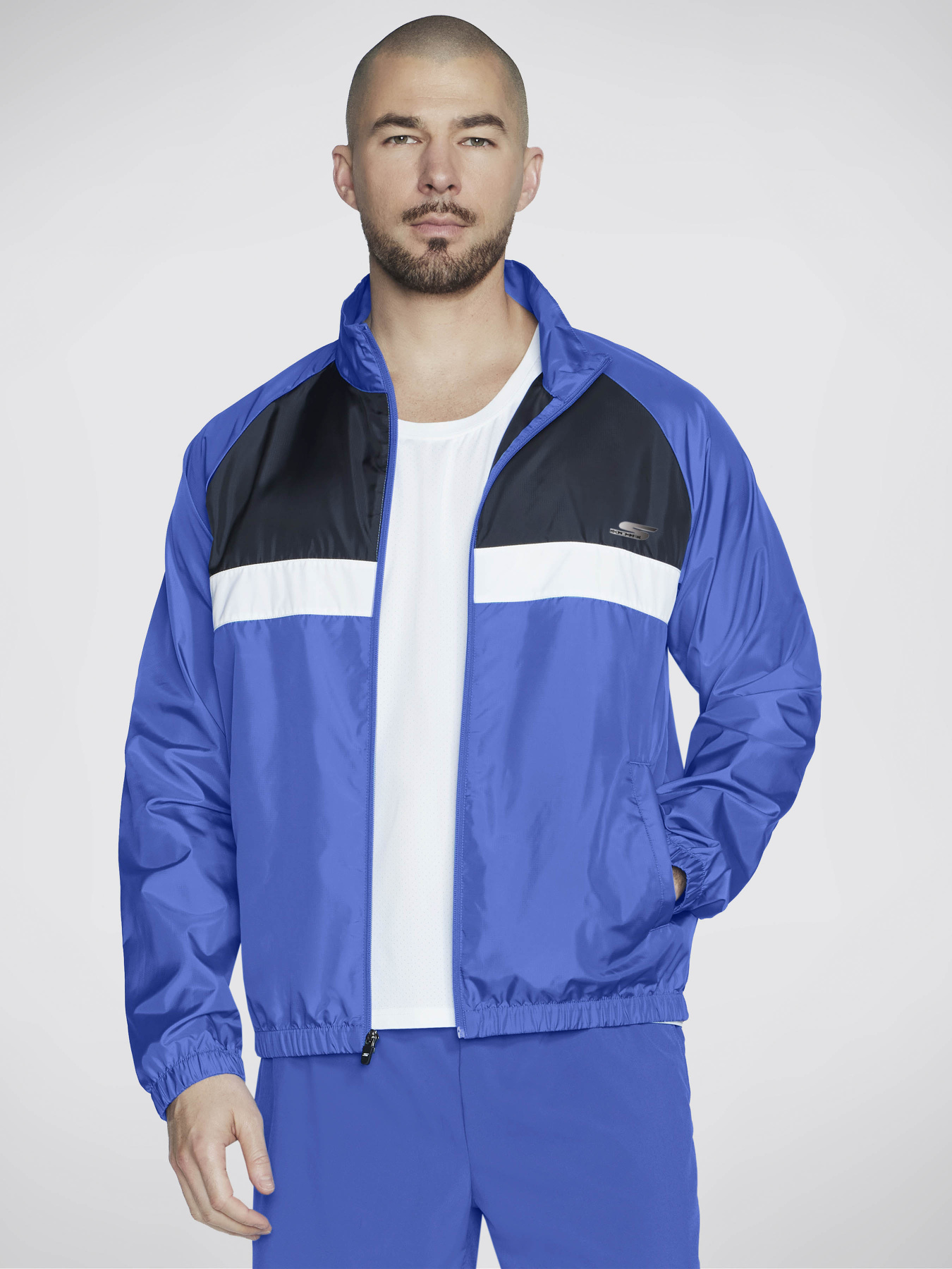 Кофта спортивная Skechers Speed Elite Track Jacket модель JA64 BLGR Фото