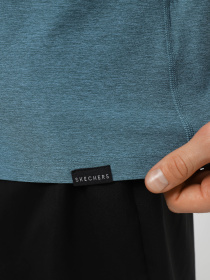 Футболка Skechers Go Dri All Day Tee модель TS107 GYBL Фото