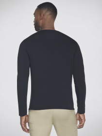 Лонгслів Skechers Skech-Breeze Slub L/S Henley модель LT48 BLK Фото