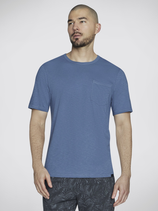 Футболка Skechers Skech-Breeze Slub Pocket Tee Модель TS26 BLGY Фото