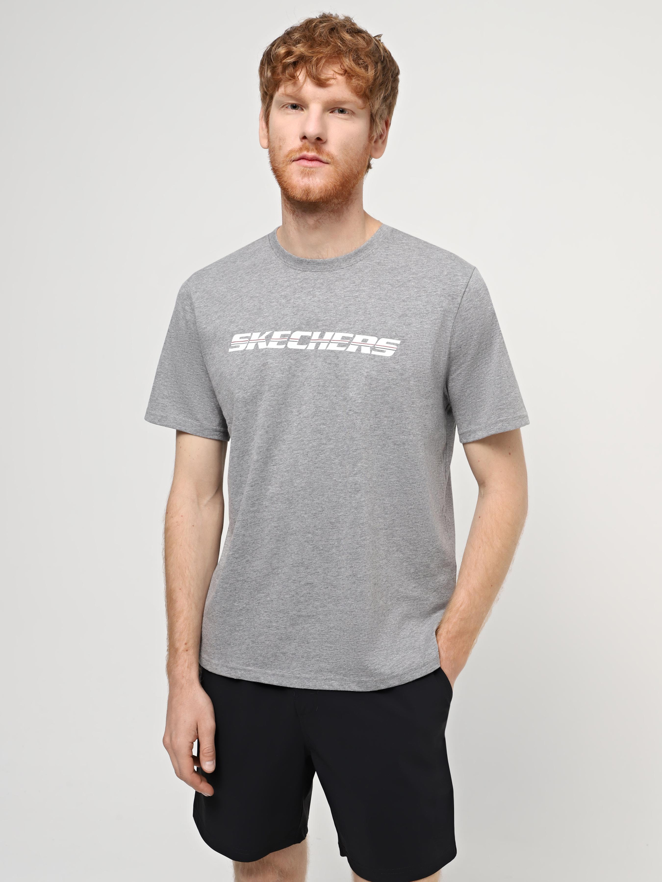 Футболка Skechers Strikethrough Tee модель TS72 LTGY Фото