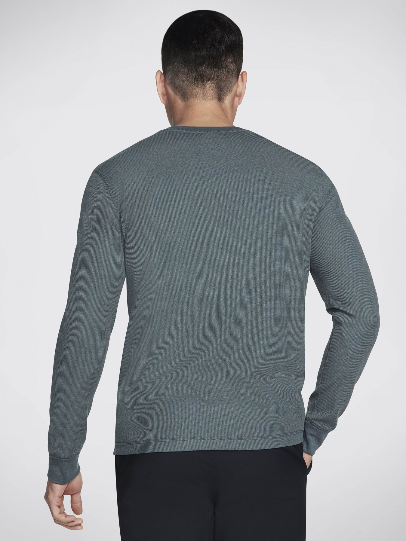 Лонгслив Skechers Go Knit Waffle Henley модель LT18 GNBK Фото