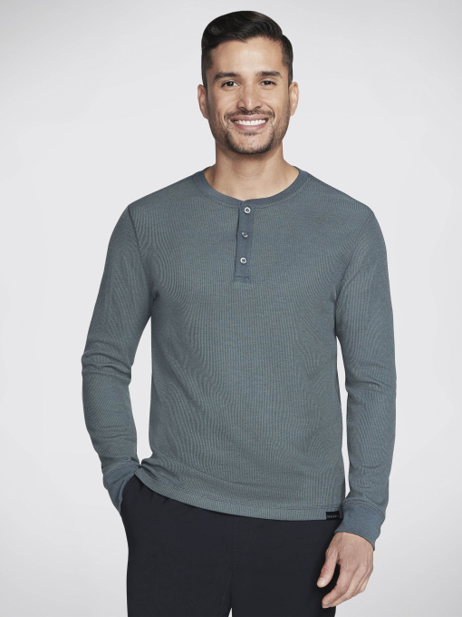 Худі та світшоти Skechers Go Knit Waffle Henley модель LT18 GNBK Фото