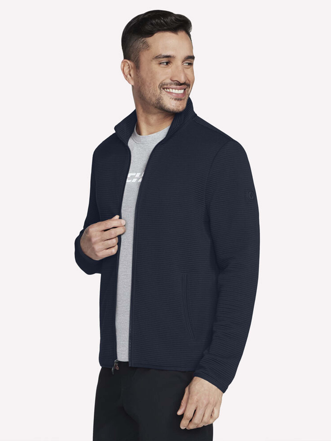 Кофта Skechers Hoodless Hoodie Ottoman Модель JA25 BLRD Фото