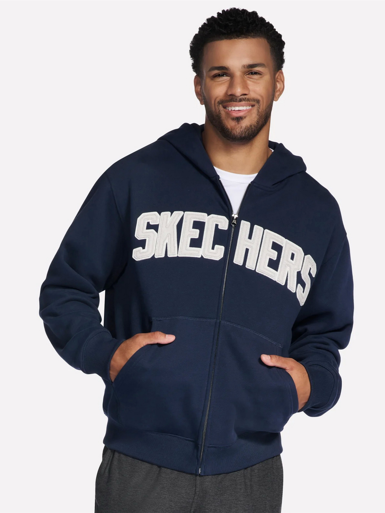 Худі та світшоти Skechers SKECHERS MAX SOFT FZ HOODIE модель JA235 NVY Худі та світшоти Skechers SKECHERS MAX SOFT FZ HOODIE модель JA235 NVY Фото