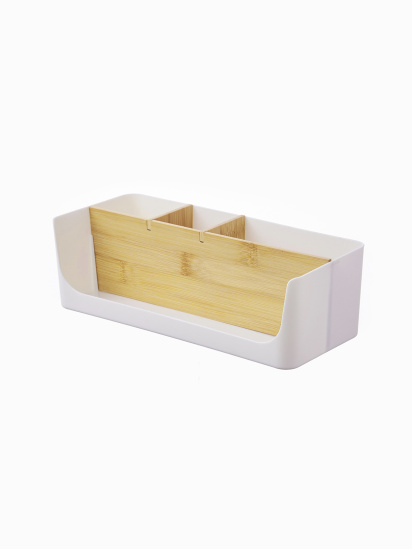 MBM MY HOME ­Органайзер для дрібниць білий/дерево Scandinavia модель FH-45 WHITE/WOOD — фото 3 - INTERTOP