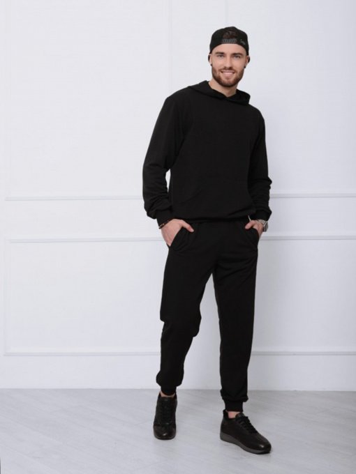 Спортивный костюм ISSA Plus модель GN-411_черный Фото