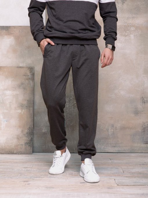 Штани спортивні ISSA Plus модель GN-406_темно-серый Фото