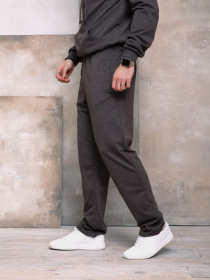 Штаны спортивные ISSA Plus модель GN-407_темно-серый Фото