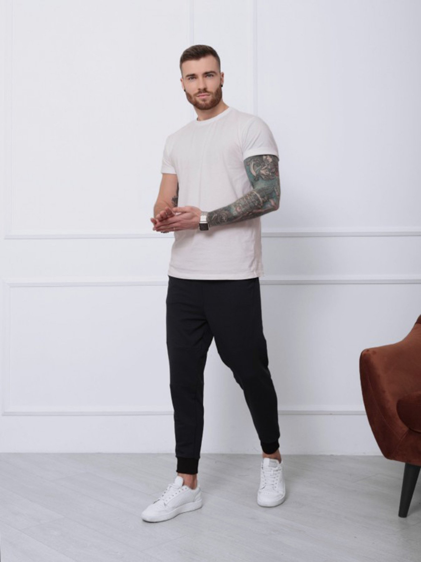 Штаны спортивные ISSA Plus модель SA-132_синий Фото