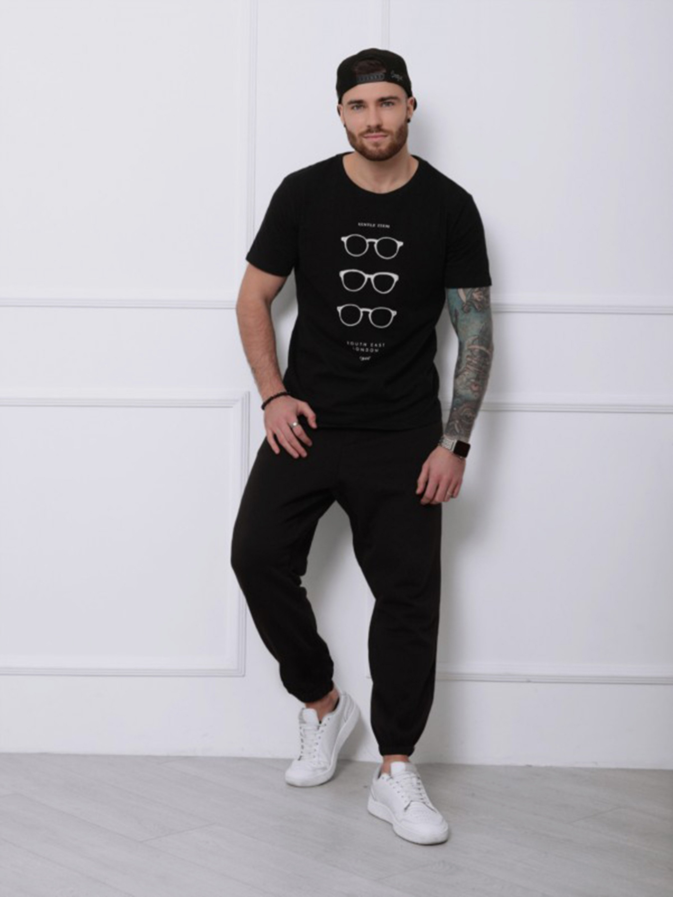 Спортивні штани ISSA Plus модель SA-133_черный Фото