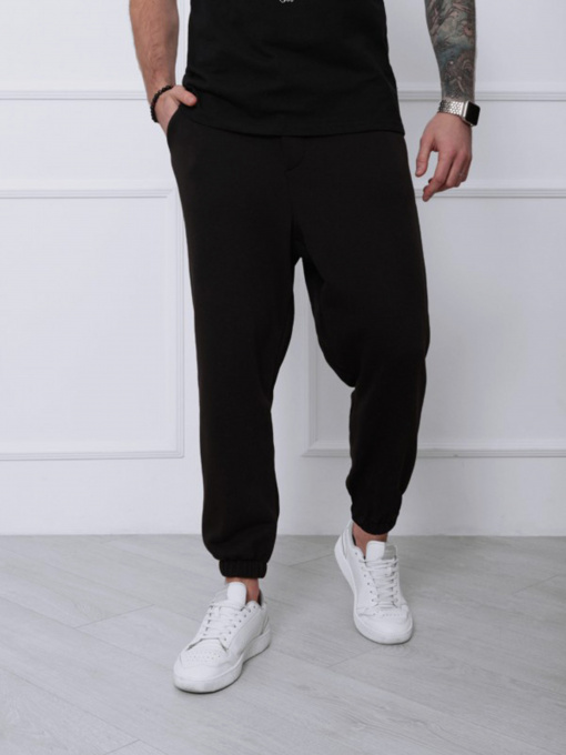 Штаны спортивные ISSA Plus модель SA-133_черный Фото