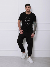 Спортивні штани ISSA Plus модель SA-133_черный Фото