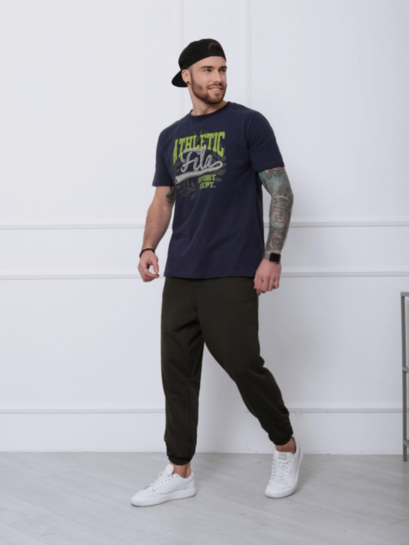 Штаны спортивные ISSA Plus модель SA-133_хаки Штаны спортивные ISSA Plus модель SA-133_хаки Фото