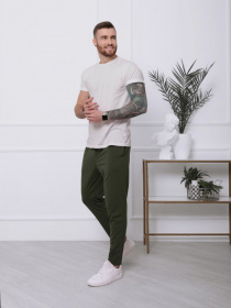 Штаны спортивные ISSA Plus модель SA-141_хаки Фото