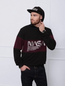 Худи ISSA Plus модель GN-408_черный/бордовый Фото