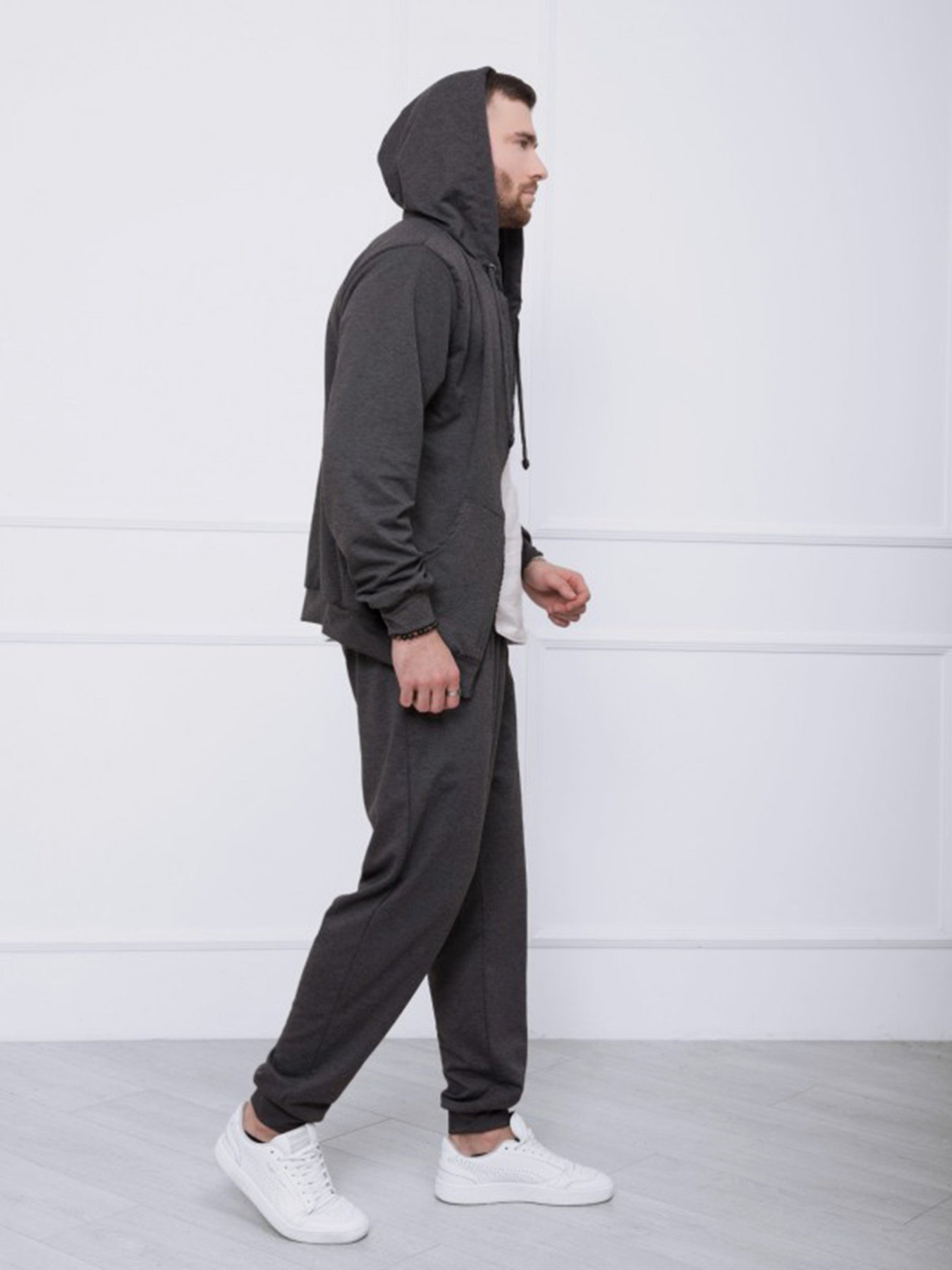 Спортивний костюм ISSA Plus модель GN-414_темно-серый Фото