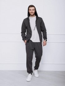 Спортивный костюм ISSA Plus модель GN-414_темно-серый Фото