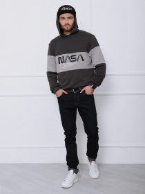 Худі ISSA Plus модель GN-408_темно-серый/серый Фото