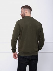 Світшот ISSA Plus модель GN-419_хаки Фото