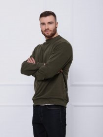 Світшот ISSA Plus модель GN-419_хаки Фото