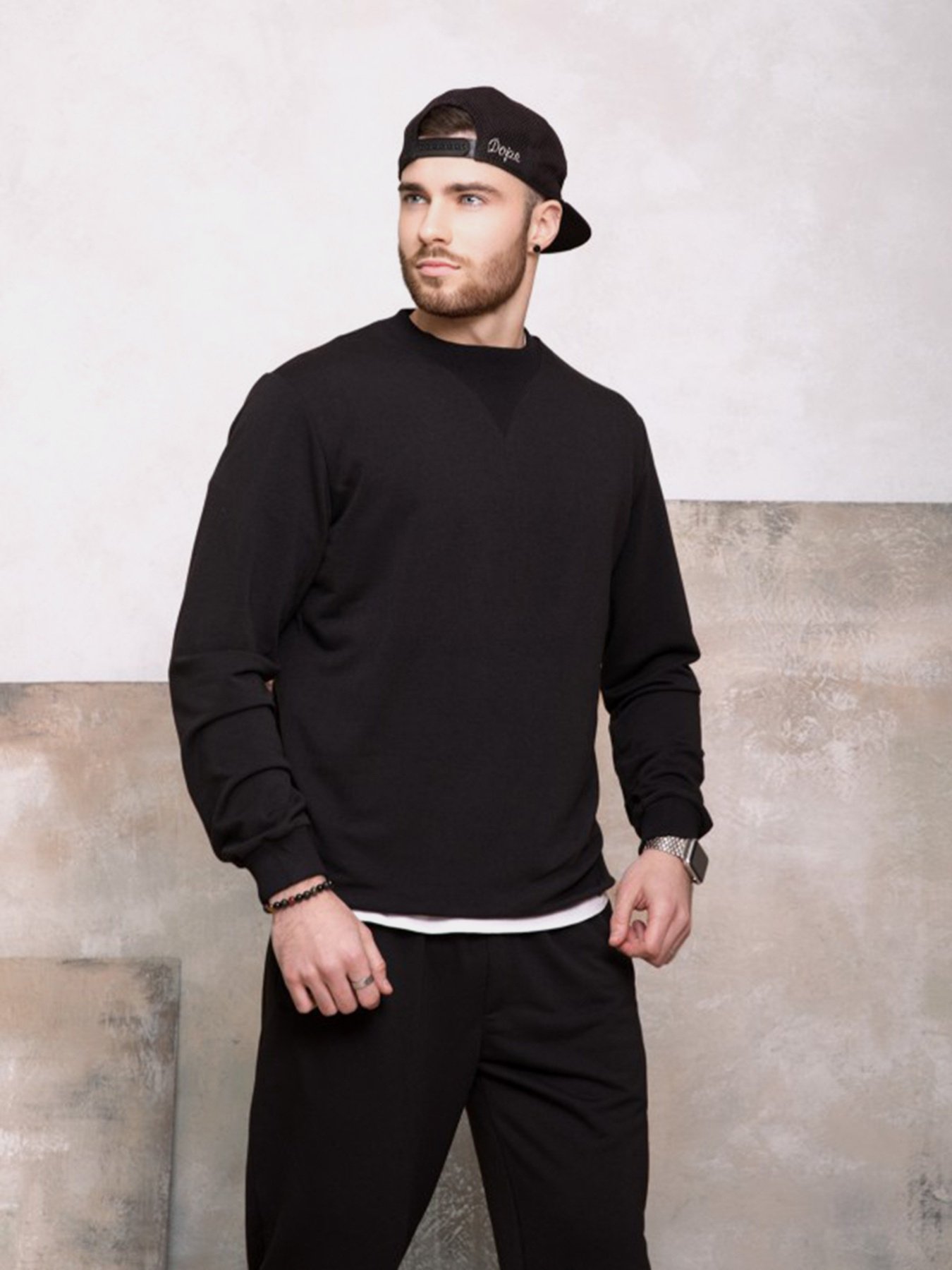 Свитшот ISSA Plus модель GN-419_черный Фото