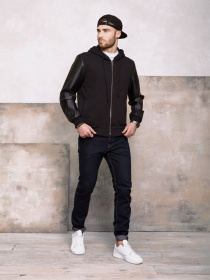 Кофта ISSA Plus модель SA-139_черный Фото