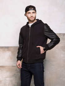 Кофта ISSA Plus модель SA-139_черный Фото