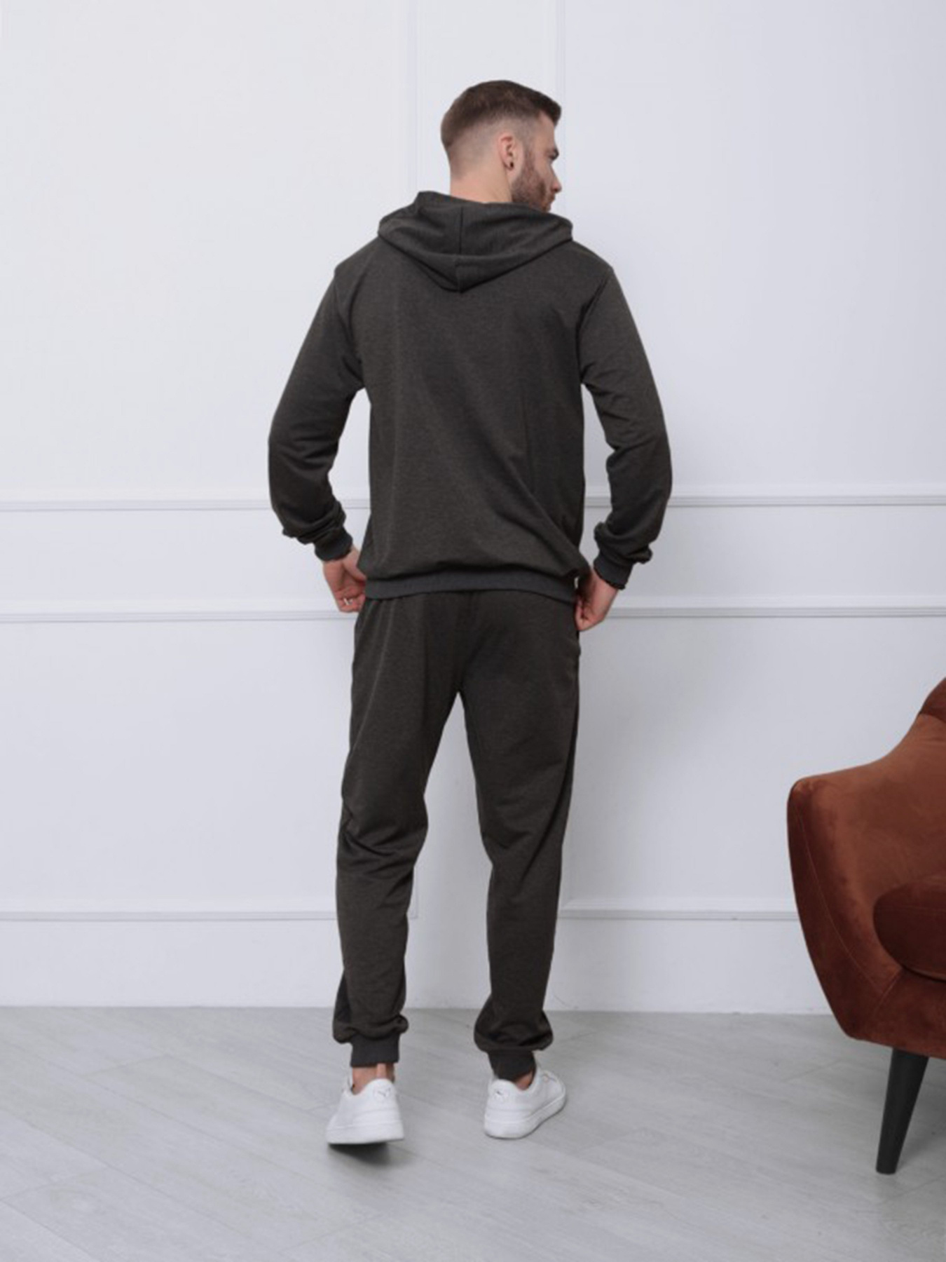 Спортивний костюм ISSA Plus модель GN-411_темно-серый Фото