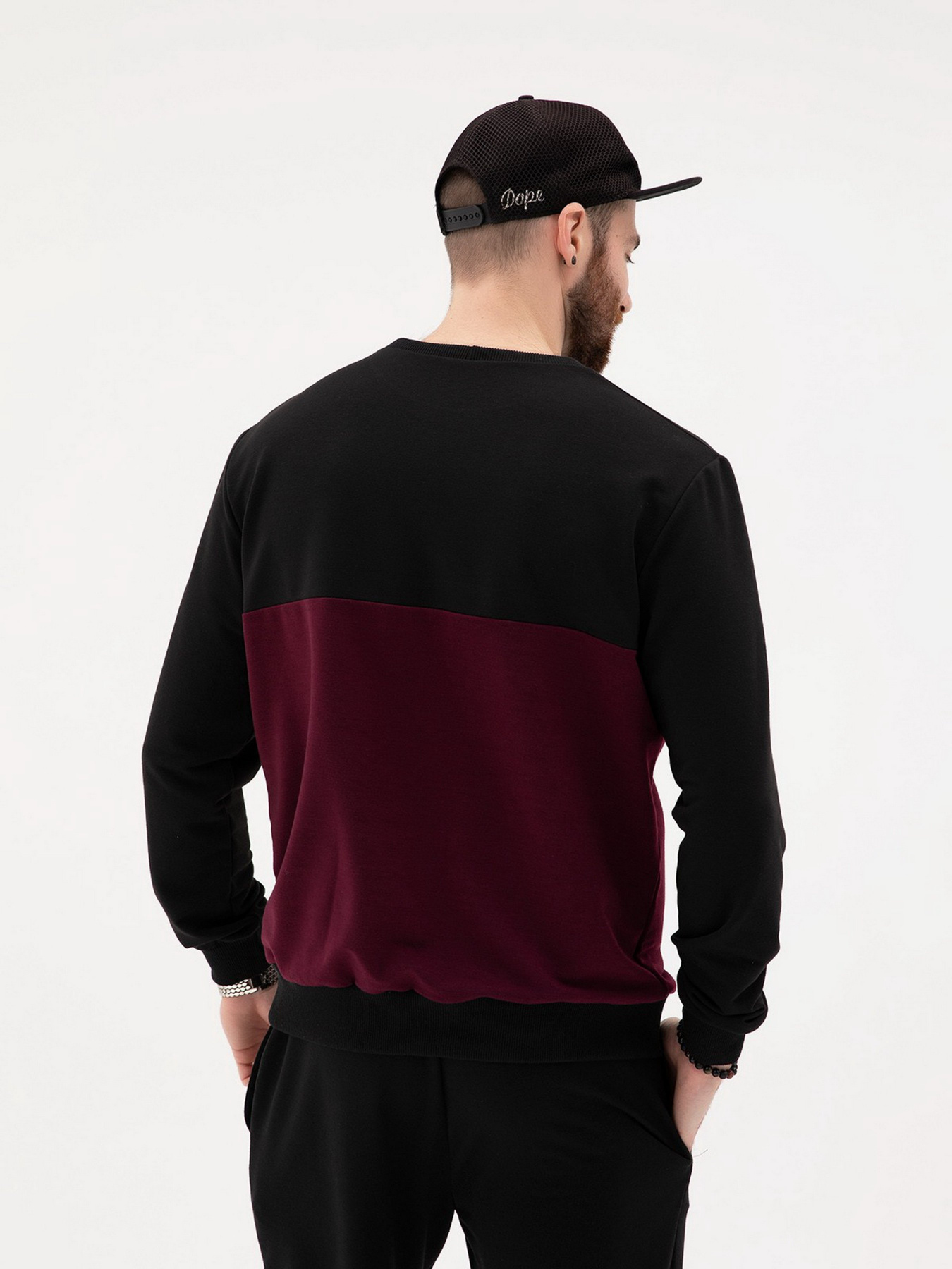 Світшот ISSA Plus Модель GN-427_черный Фото