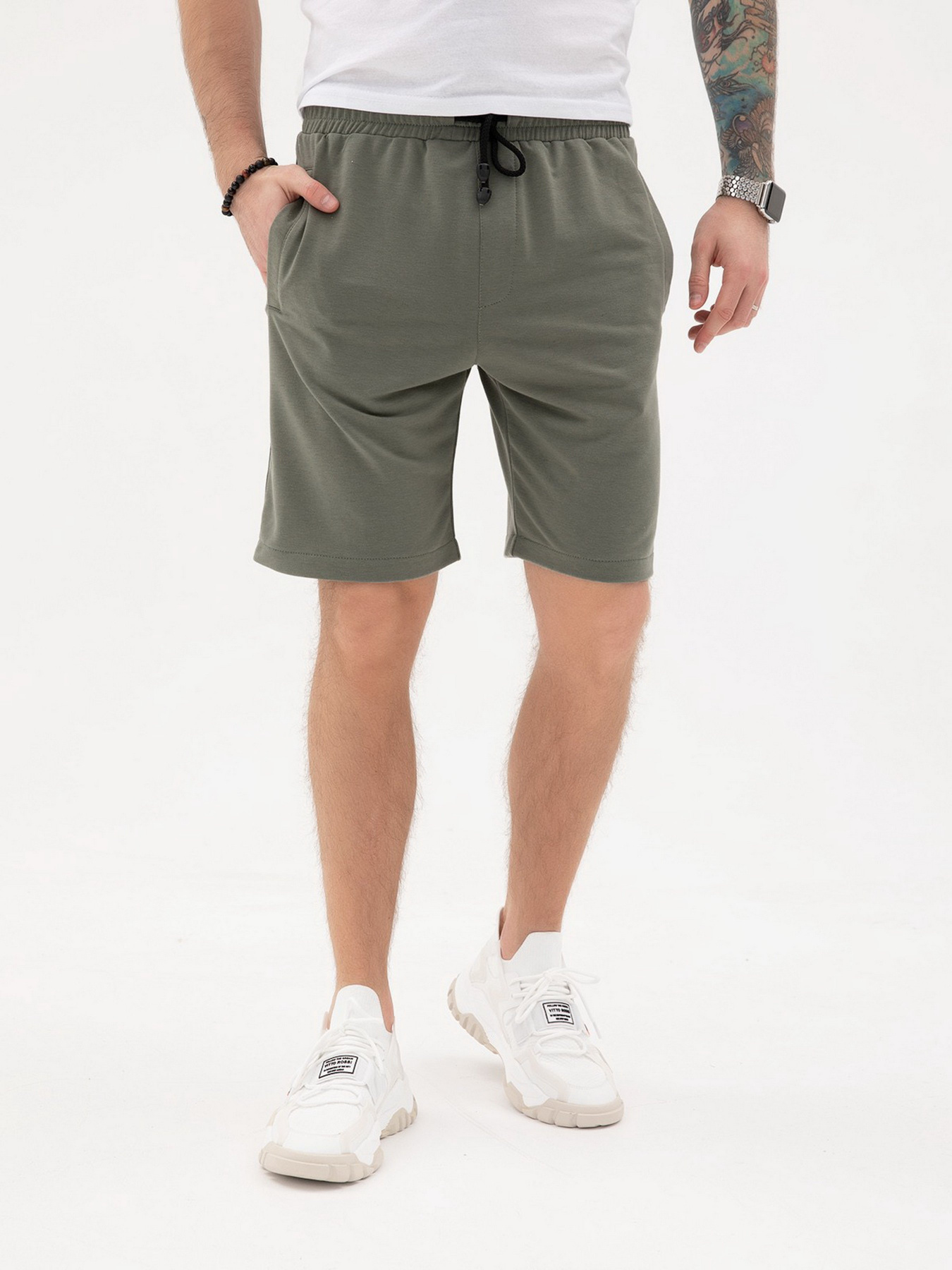 Шорти ISSA Plus модель GN-433_хаки Фото