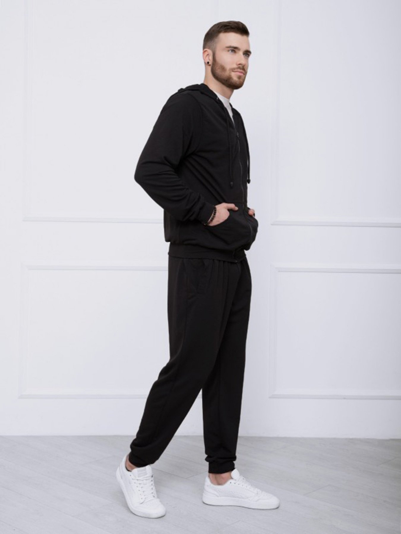 Спортивный костюм ISSA Plus модель GN-414_черный Фото