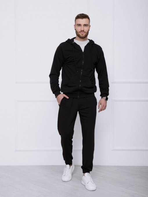 Спортивный костюм ISSA Plus модель GN-414_черный Фото