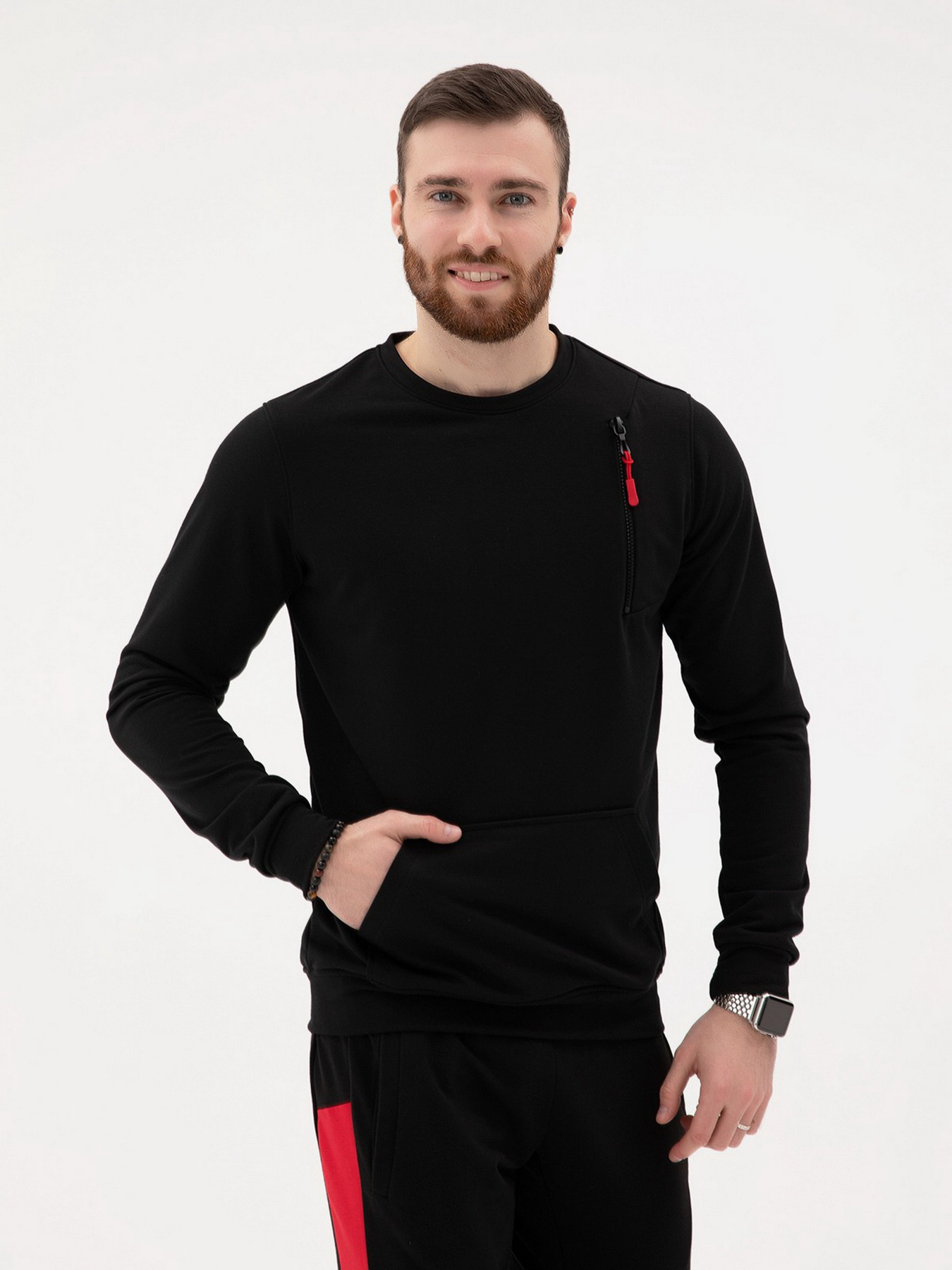 Свитшот ISSA Plus модель SG-10_черный Фото