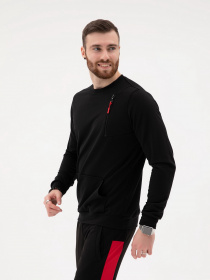 Свитшот ISSA Plus модель SG-10_черный Фото