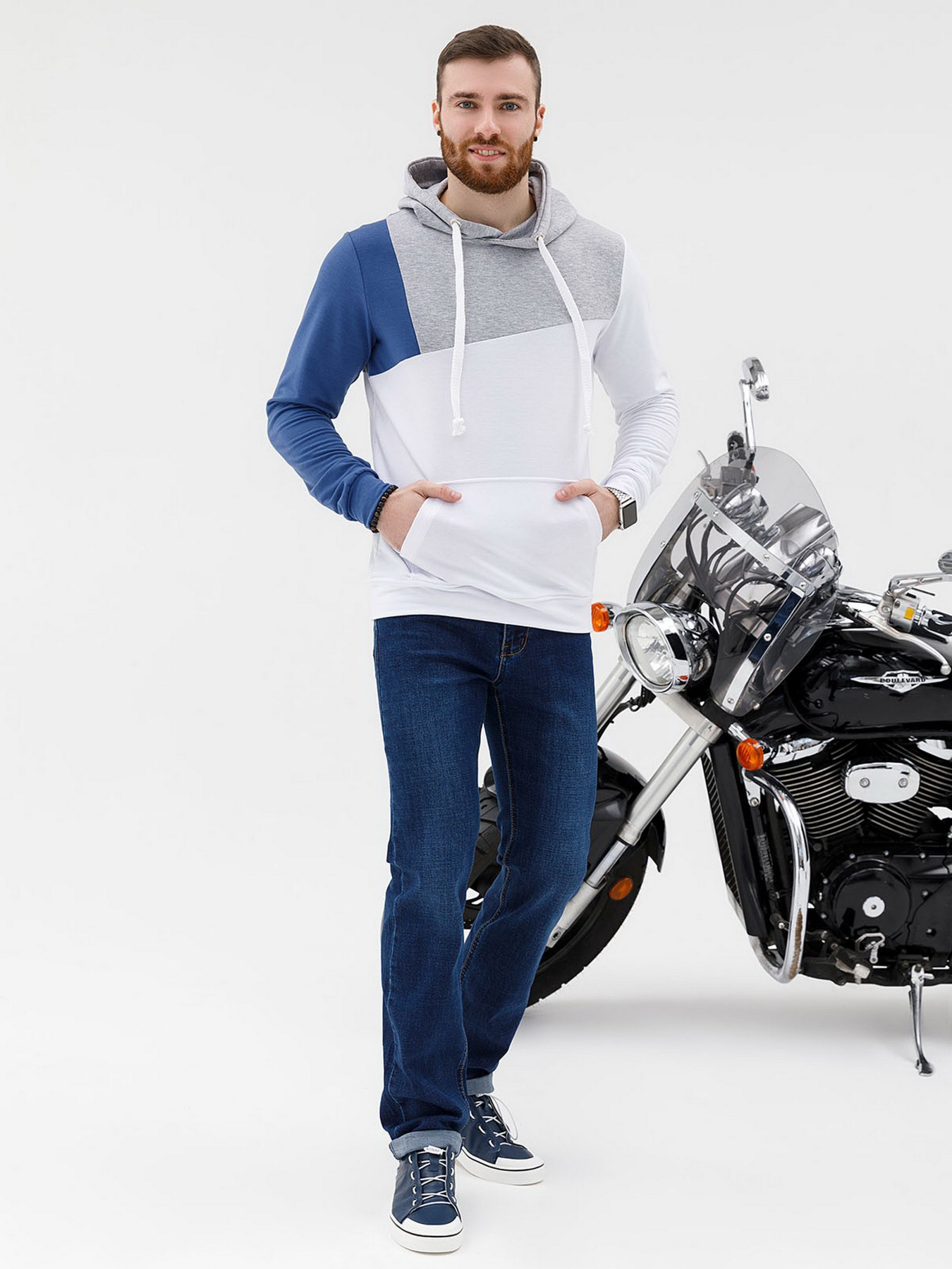 Худи ISSA Plus модель SG-11_белый Фото