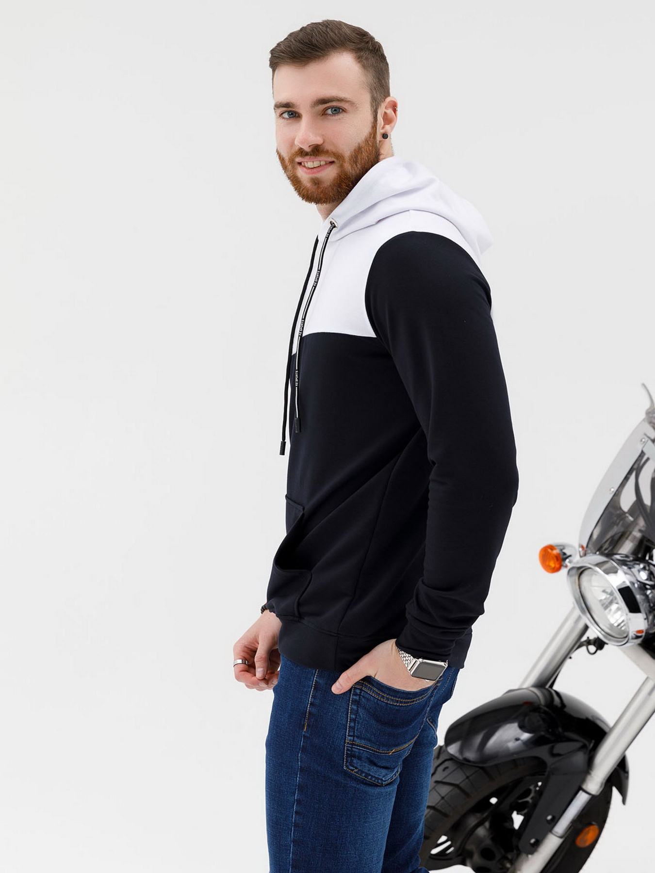 Худі ISSA Plus модель SG-11_темно-синий Фото