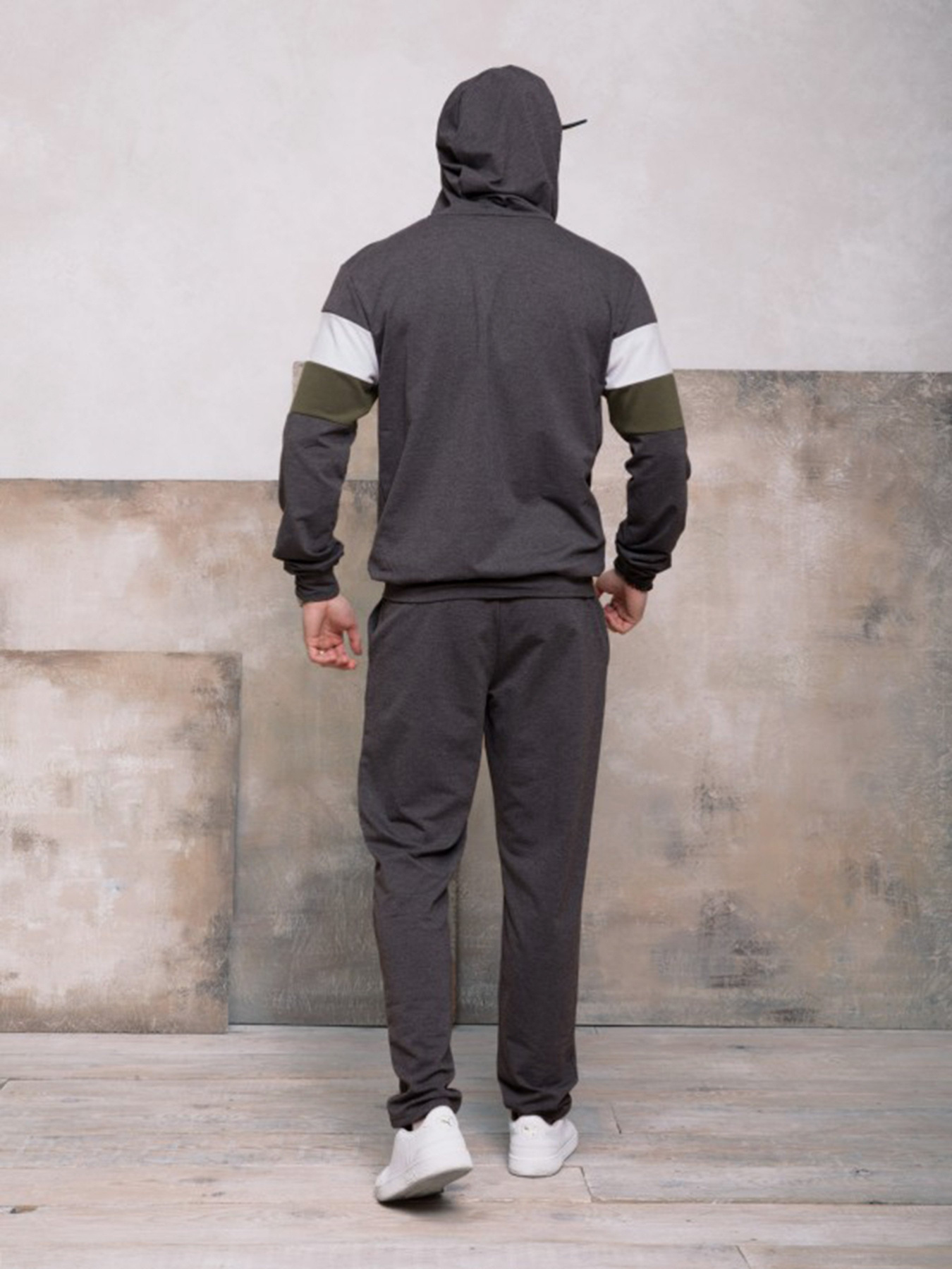 Спортивний костюм ISSA Plus модель GN-415_темно-серый Фото