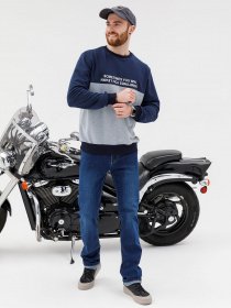 Свитшот ISSA Plus модель GN-427_синий Фото