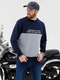 Свитшот ISSA Plus модель GN-427_синий Фото