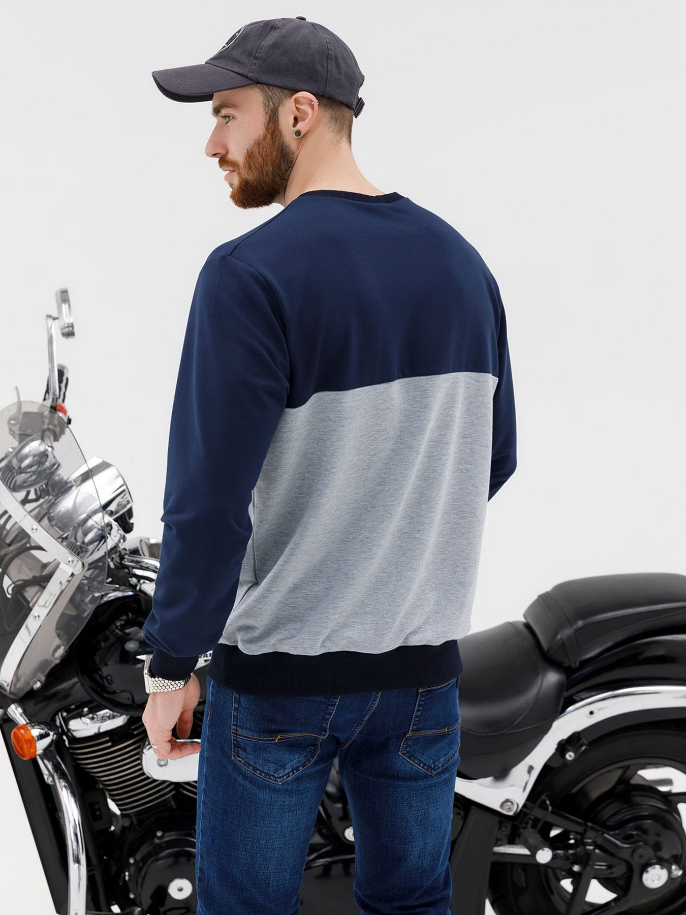 Свитшот ISSA Plus модель GN-427_синий Фото