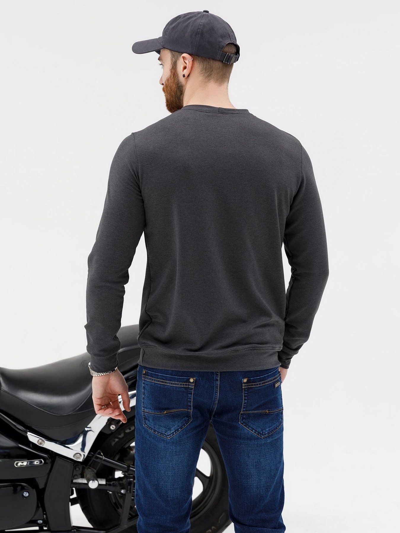 Світшот ISSA Plus модель SG-10_темно-серый Фото